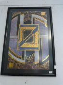 Framed Contemporary Style Poster