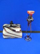 Murano Glass Handbag and Vase