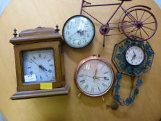 Four Assorted Clocks