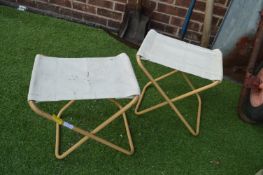 Two Foldable Camping Stools
