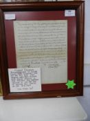 Framed Document