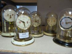 Five Plastic Dome Clocks
