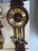 Contemporary Wood Cased Wall Clock