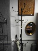 Metal Coat Rack with Umbrella Stand