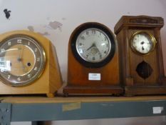 Three Vintage Mantel Clocks