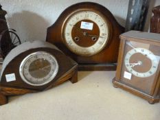 Three Vintage Mantel Clocks
