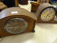 Two Vintage Mantel Clocks
