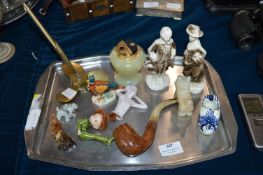 Small Collectibles; Slat & Pepper Pots, Pen Holder