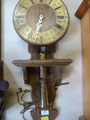 Contemporary Oak Wall Clock