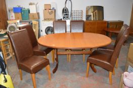 G-Plan Extending Dining Table with Six Chairs