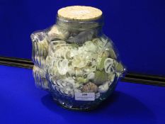 Large Fish Jar Containing Shells