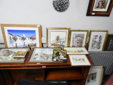 Quantity of Prints and Watercolours etc.