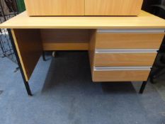 Single Pedestal Desk with Righthand Pedestal