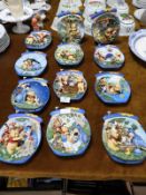 Twelve Winnie the Pooh Wall Plates