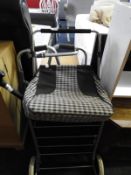 Four Wheel Shopping Trolley and a Walking Aid