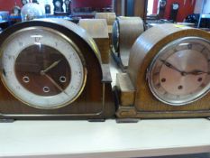 Two Vintage Mantel Clocks