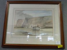 Framed Water Colour John E. Parkin - Coastal Scen