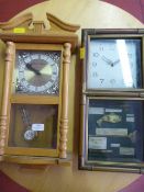 Two Reproduction Wall Clocks