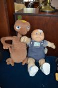 Soft Toy E.T,. and a Cabbage Patch Kid