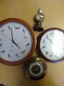 Four Assorted Clocks