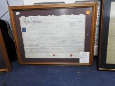 Framed Document