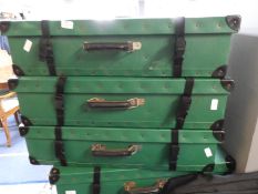 Three Plastic Storage Cases