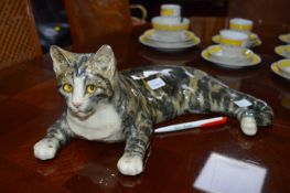 Tabby Cat Ornament ~44cm long