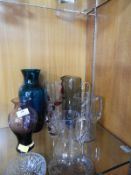 Glass Vases and Jugs