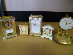 Five Assorted Clocks
