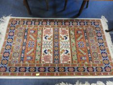 Red & Blue Decorative Rug 5'2