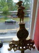 Ormolu Style Battery Operated Mantel Clock