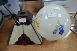 Two Glass Ceiling Light Shades