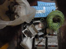 Wire Basket Containing 25 Galvanised 2-Gang Back B