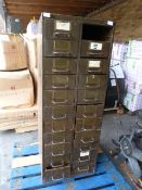 Vintage 22 Drawer Filing Cabinet (one drawer missi