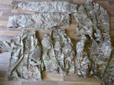 Two Pairs of MTP Trousers, Three Temperate Weather Jackets, and a Windproof Smock
