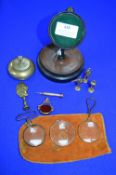 Victorian Ebonised Wood Pocket Watch Stand etc.