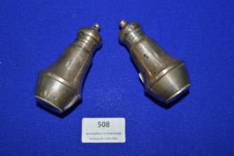 Two Sterling Silver Weight Cruets