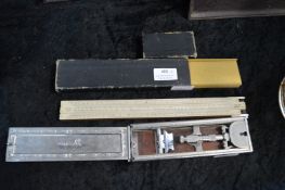 Darwin Deluxe Safety Razor and a Slide Rule