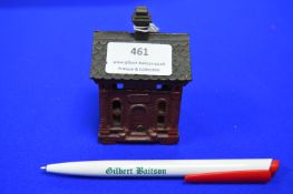 Victorian Cast Iron Miniature Money Box 1873