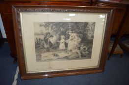 Framed Victorian Print 