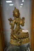 Brass Indian Deity 22.5cm tall