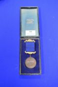 Hull School Attendance Medal in Case