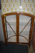 Walnut Art Deco Display Cabinet