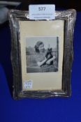 Hallmarked Sterling Silver Photo Frame - Birmingham 1926