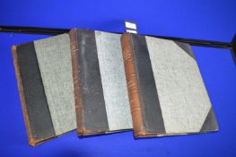 Three Leather Bound Volumes of English Furniture of the 18th Century by Herbert Cescinsky