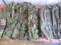 Military Surplus Including European Green Jacket, DPM Wet Weather Jacket, etc.