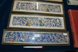 Three Silk Embroideries 