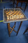 Advertising Chessboard for Plasmon Oat Coco and Biscuits on Original Bamboo Base
