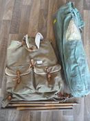 Vintage Rucksack and Tent
