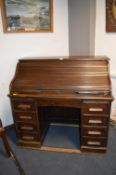 1930's Oak Roll Top Desk